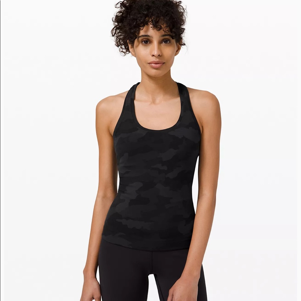 Lululemon cool racerback tank top nulu dark camo